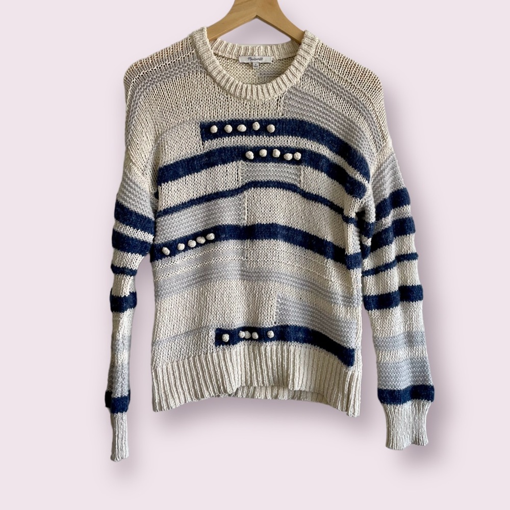 Madewell || blue and white striped sweater